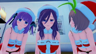 MIKU 圣诞节五胞胎 3D #Hentai