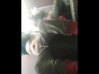 In public mall fingering pussy trying on lingerie in public changing room