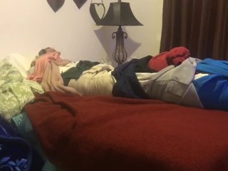 amateur, ruined orgasm, blanket humping, sweatshirt