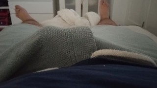 Hairy dick JERK OFF before an appointement and cum