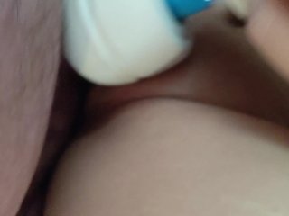 Fucking My Girlfriend While She UsesHer Hitachi &Cums!