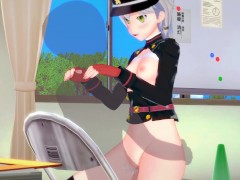 Kinu at the HQ - Azur Lane - 3D Hentai
