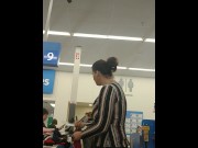 Preview 2 of Wal-Mart check out and both boobs out!