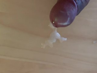 Masturbating - making a mess on my work office desk