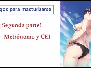 ¡Segunda parte! Rol hentai en la playa. JOI - CEI en español.