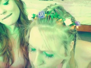 2 Green FairiesSuck Your Cock - Two Girl_Blowjob