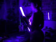 Preview 2 of STAR WARS Geek fucks with Master's LIGHTSABER