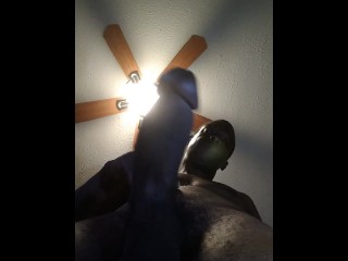 PLAYING WITH THAT DICK OUT THE SHOWER ....