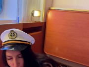 Preview 3 of Ненасытная девушка трахнула капитана круизного лайнера