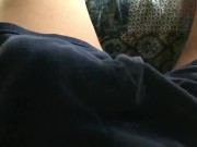 Preview 1 of Edging Session in Blue Boxer Briefs with Huge Cumshot