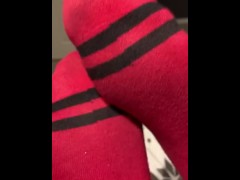 Teen feet up close ASMR 
