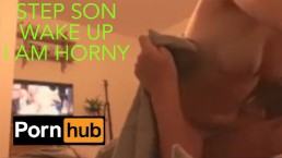 Mom wakes up step son and rides him and gets fucked then leaves his room 