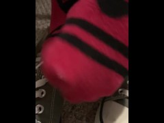 Teen feet close up 
