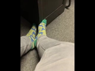 foot, sock strip, massage, footfetish