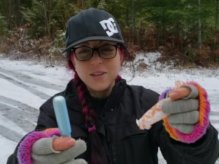 exclusive, amateur, winter, tampon insertion