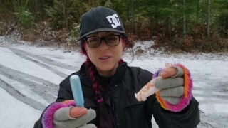 Wintertime Plastic Applicator For Tampon Insertion In Public