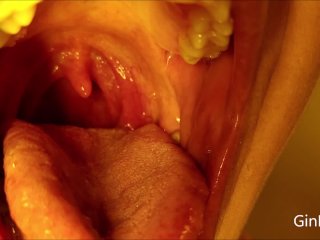 uvula, vore, extreme gagging, teeth