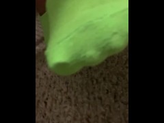 Teen girl feet after class pov 