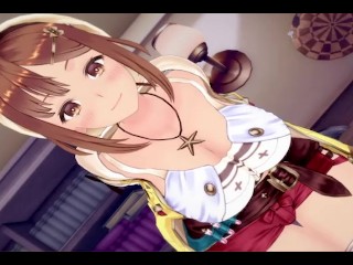 VR 360 Vídeo Anime Ryza Ryza Atelier Sentado Cara a Cara
