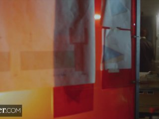 Deeper. Abigail Mac Fucks her Young Employee in the Bathroom screenshot number 2