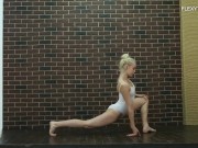 Preview 3 of Hot teen babe does gymnastics naked Dora Tornaszkova