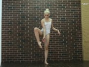 Preview 4 of Hot teen babe does gymnastics naked Dora Tornaszkova