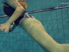 Duna Bultihalo underwater naked babe