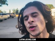 Preview 2 of LatinLeche - Cute Latino Boy Sucks An Uncut Cock
