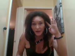 middle aged mature gilf TRANNY whore with aBig old cock playing