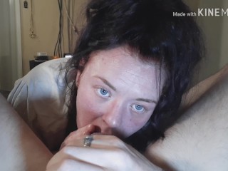 Sisterworships step brother's cock
