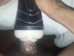 Pinoy First time using new fleshlight inside school bathroom creampie pt2