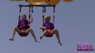 Naked Parasailing On A Home Video With Three Crazy Spring Breakers