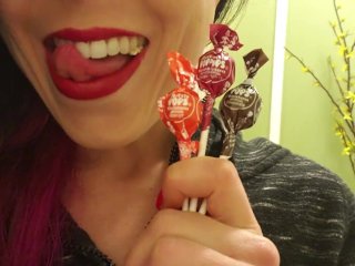 lollipop ass, nerdy girl glasses, masturbate, kink