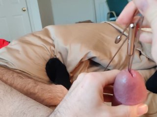 urethral sounding with_rosebud sounds and_urethra vibrator