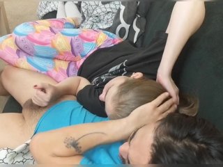 She Lazily Fondles me as We Watch Our Own_Porn