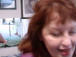 V 368 Curvy Dawn smoking in purple sheer robe with an orgasm to follow