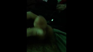Rubbing on my tiny dick