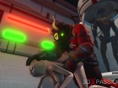 Alien monster fucks hard a young blonde in the sci-fi lab - Screenshot 16 of 16 - 3dxpassion