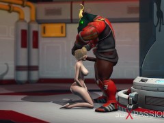 Alien monster fucks hard a young blonde in the sci-fi lab - Screenshot 4 of 16 - Young