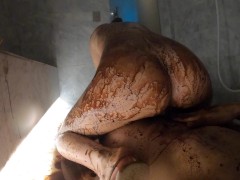 WE MADE A MESS - HOT CHOCOLATE SEX IN A PUBLIC WELLNESS SPA-MAGICMINTCOUPLE