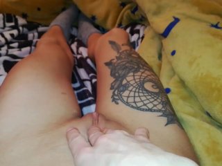 pov, dripping wet pussy, morning masturbation, tattooed women