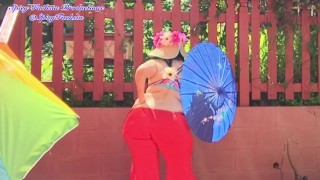 April Flowers and Red Spandex thumbnail