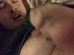 Moaning & making myself cum in my mouth with my long tongue sticking out ;P