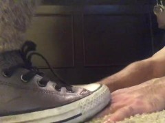 Hand Trample in Tennis Shoes