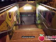 Preview 3 of PARK BENCH FUCK close to subway station! Mariella Sun Dates66