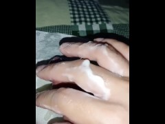 Spitting saliva on my dick - pinoy jakol - reversed cum