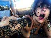 Porn inside an Abandoned Bus in DESERT -amateur Porn Vlog 2 ...
