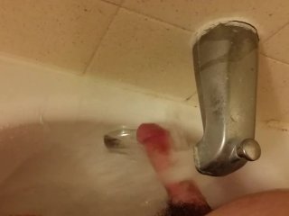 exclusive, big cock, bath, water