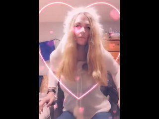 Sexy Blonde Crossdresser Trap In Lingerie Tight Jeans