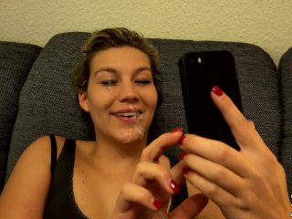 babe, cumshot, pov blowjob, daddys luder